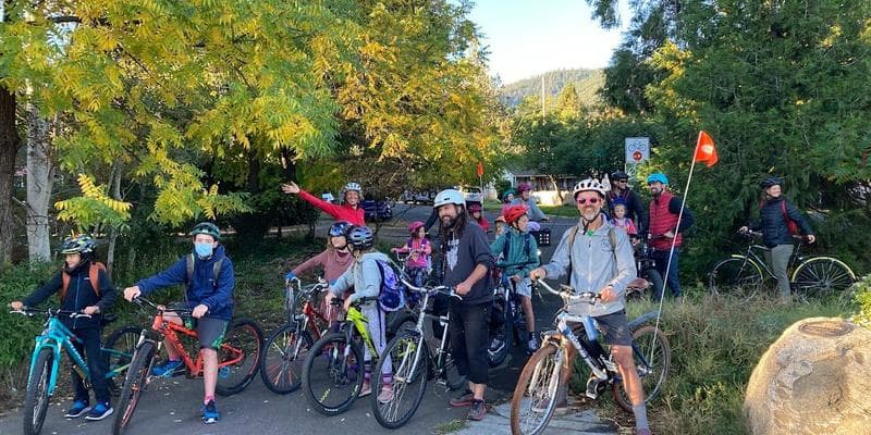 Bike Bus to Willow Wind, Trails, AMS, and Walker