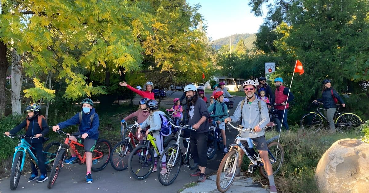 Bike Bus to Willow Wind, Trails, AMS, and Walker