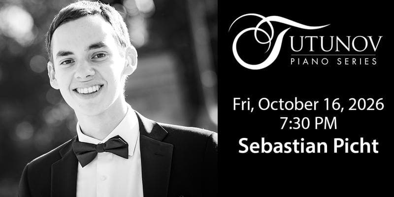 Tutunov Piano Series: Sebastian Picht