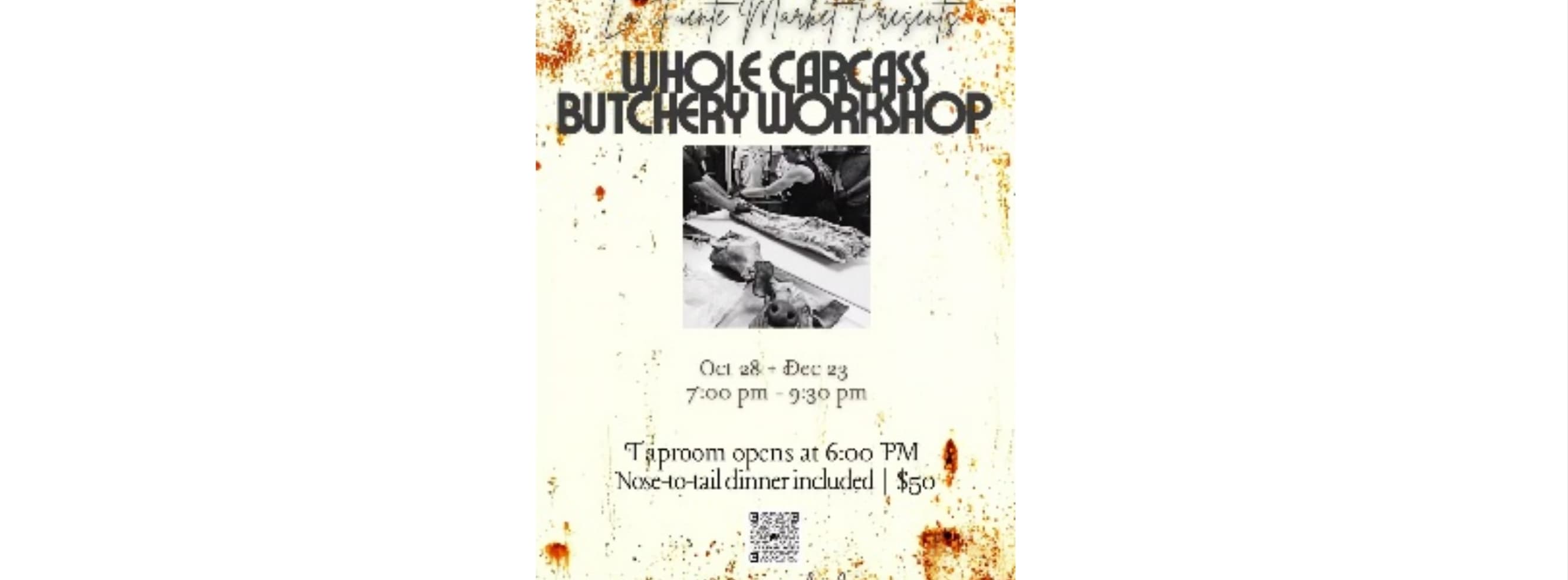 Whole Carcass Butchery Workshop at La Fuente