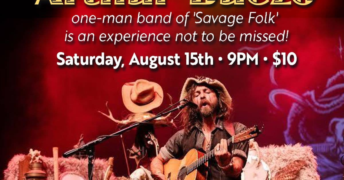 Arthur Buezo one-man band of savage Folk