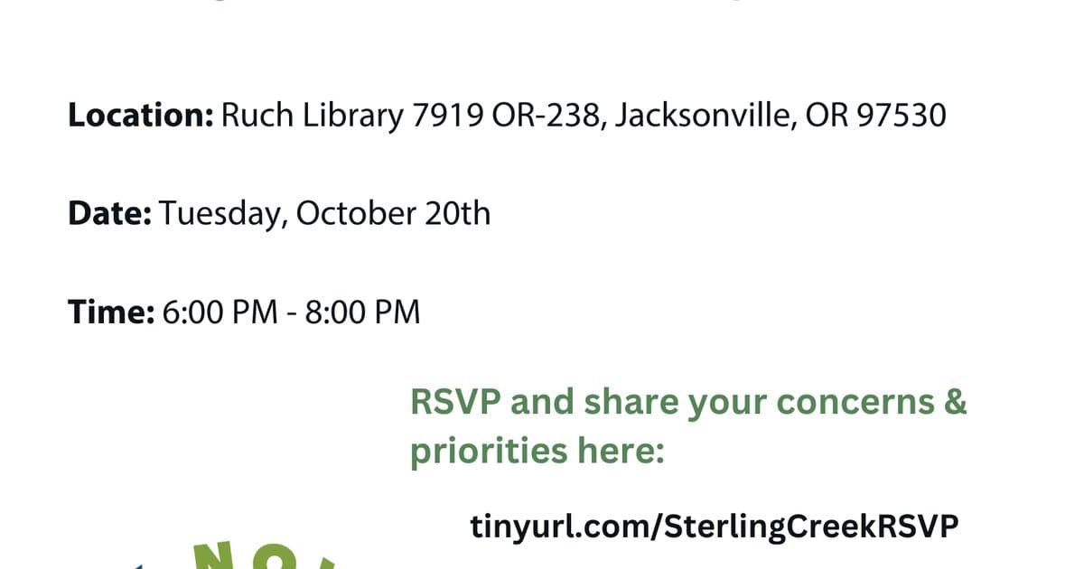 Sterling Creek Firewise Community Meeting